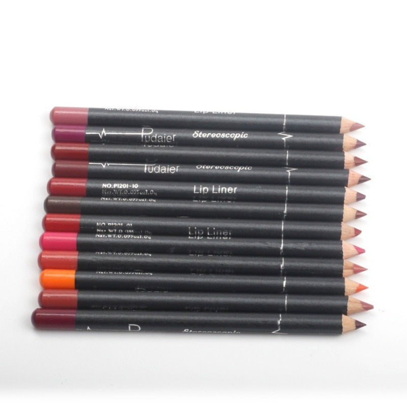 Pudaier Lip Liner - 12 Colors