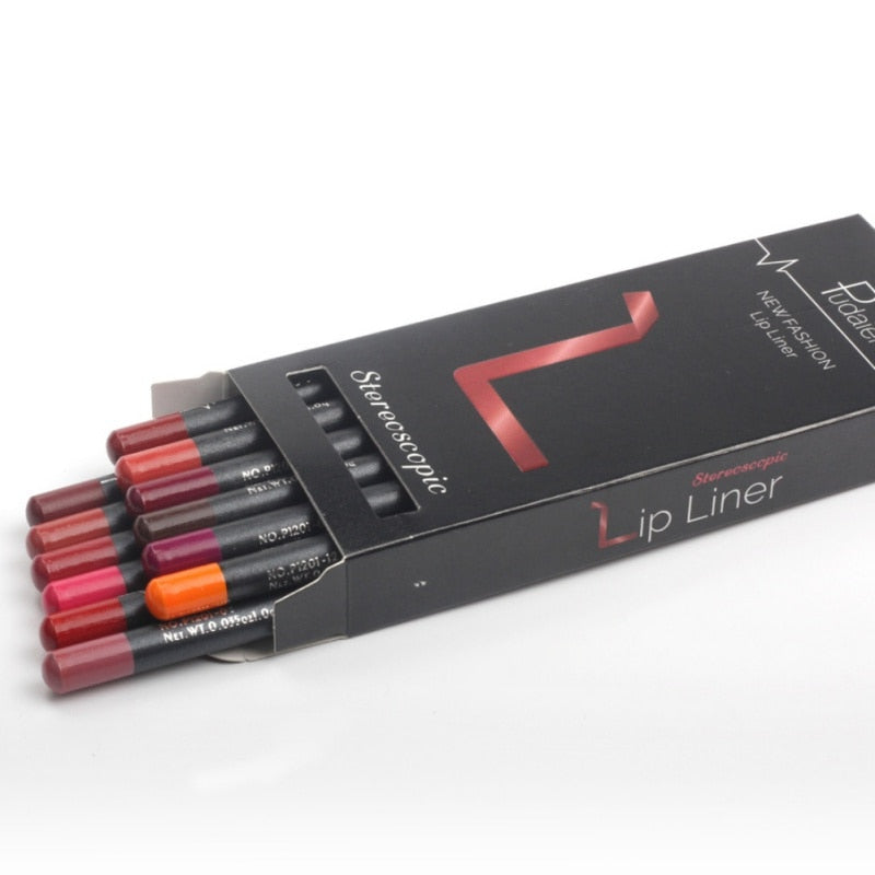 Pudaier Lip Liner - 12 Colors