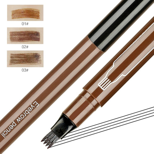 3 Colors Microblading Tattoo Eyebrow Pencil Waterproof