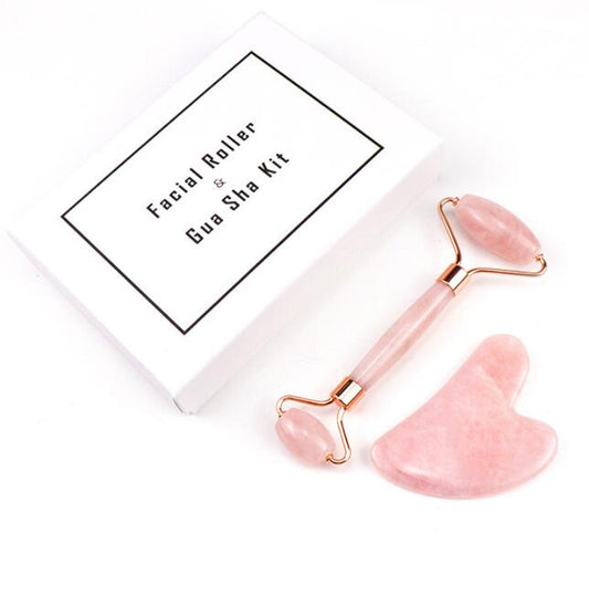 Natural Rose Quartz Facial Roller